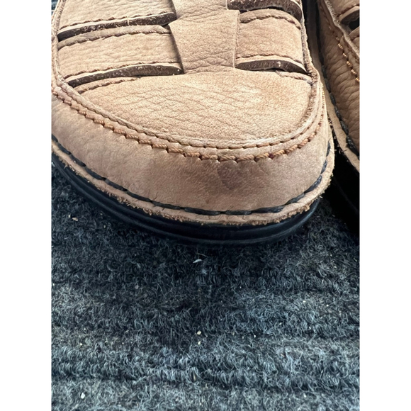 Birkenstock Footprints Tan Leather Fisherman Shoes Mary Jane EU 41 US 10 Women G - Picture 3 of 13